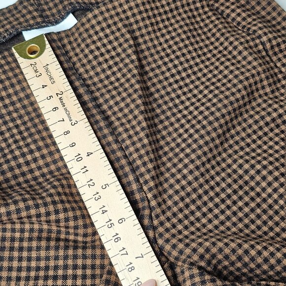 J. Jill Ponte Houndstooth Knit‎ Slim Legging Stretch Pull On Brown Womens XS - Picture 7 of 10